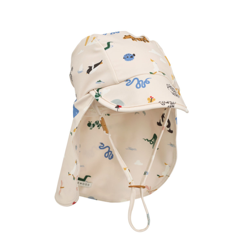LIEWOOD UV-Schwimmhut für Kinder Cecilia Around the world / Sandy