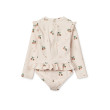 LIEWOOD Sille Badeanzug mit langen Ärmeln Peach / Sea shell