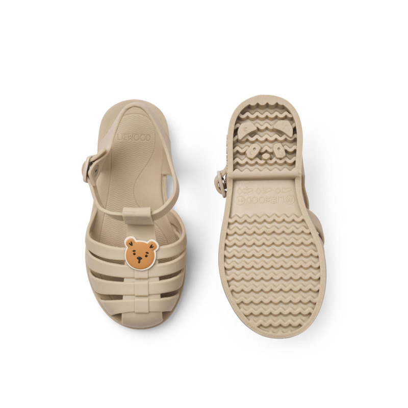LIEWOOD Bre Beach Sandalen mit Anhängern Bear sandy