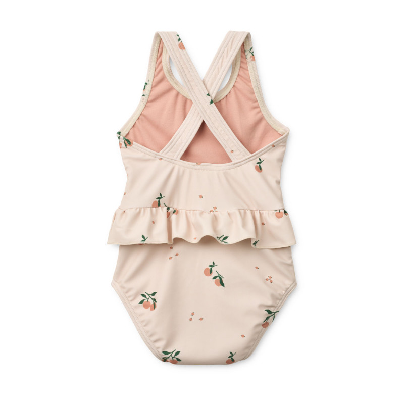 LIEWOOD Baby Badeanzug Amara bedruckt Peach Sea shell