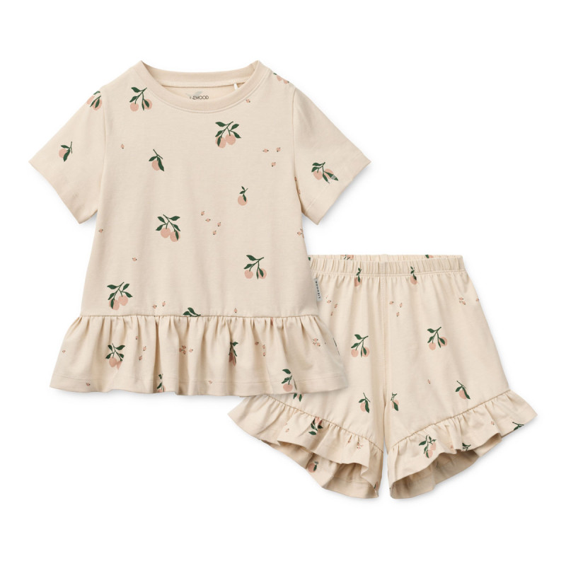 LIEWOOD Set mit Volants Ilford Peach mini / Sea shell