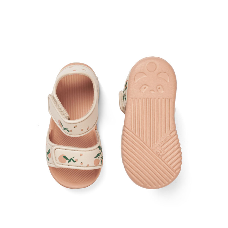 LIEWOOD Blumer Sandalen Peach / Sea shell
