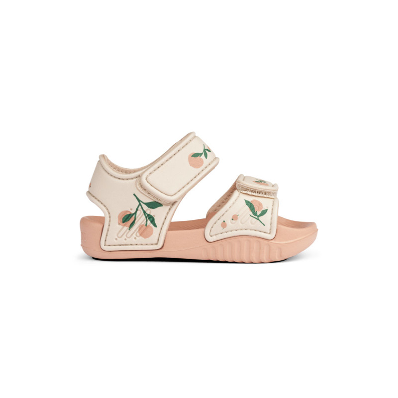LIEWOOD Blumer Sandalen Peach / Sea shell