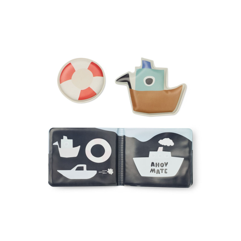 LIEWOOD Waylon magisches Wasserbuch fürs Bad Sailing / Sandy