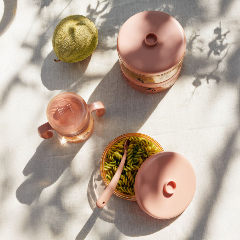 LIEWOOD Tritan Lebensmittelbehälter Dominique 500 ml 2er-Set Peach / Sea shell