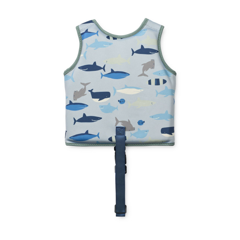 LIEWOOD Schwimmweste Dove Shark / Dove blue