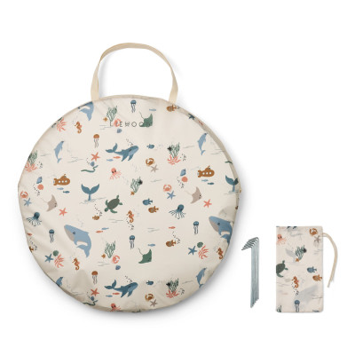 LIEWOOD Strandzelt mit Planschbecken Everett Sea creature / Sandy