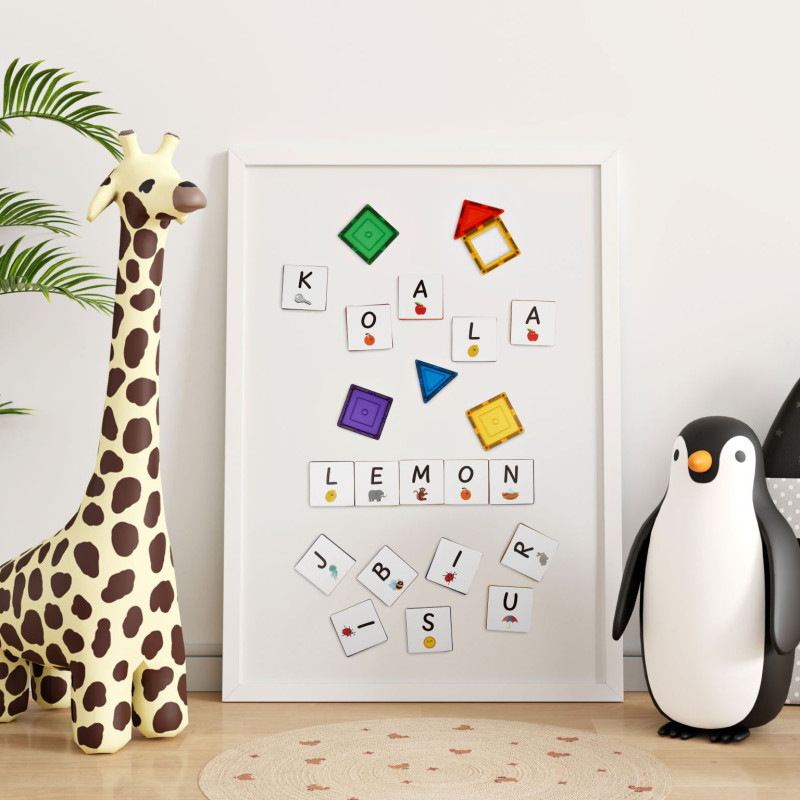 Magnetische Karten Großbuchstaben 40 Stück