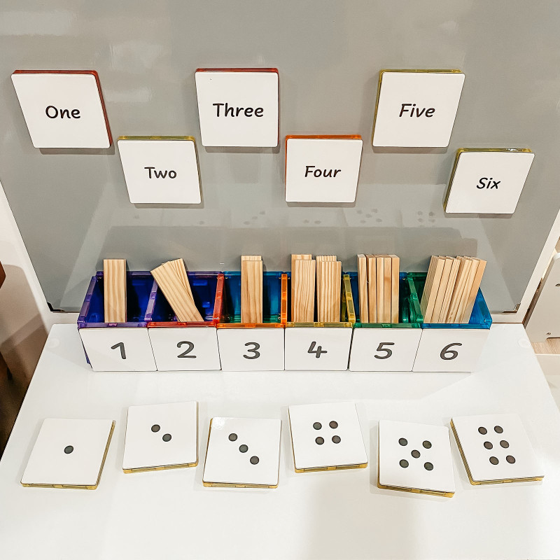 Magnetische Karten Zahlen und Rechnen 40 Stück