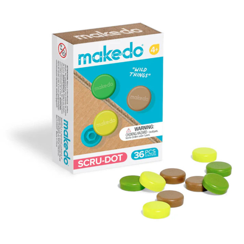 Makedo Abdeckkappen für Schrauben Wild Things