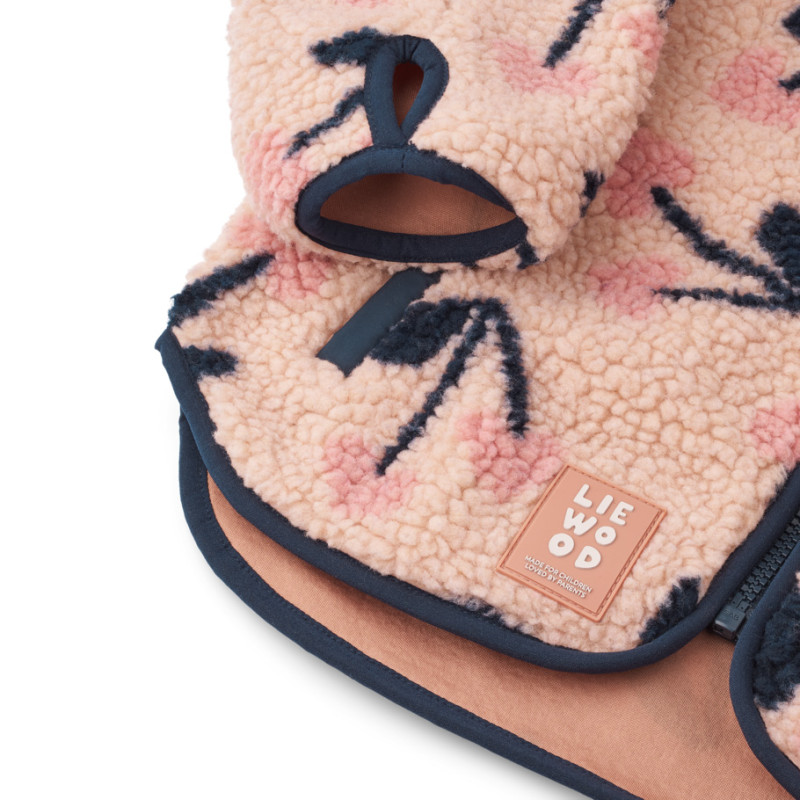 LIEWOOD Kinder Fleecejacke Nolan Mega Cherry heart / Rosey