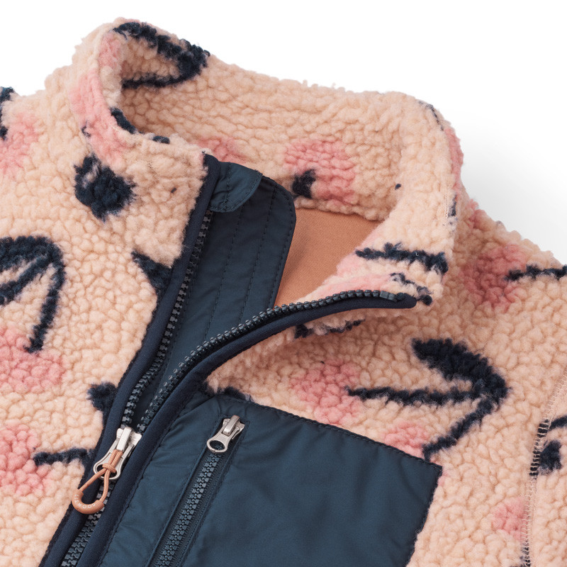 LIEWOOD Kinder Fleecejacke Nolan Mega Cherry heart / Rosey