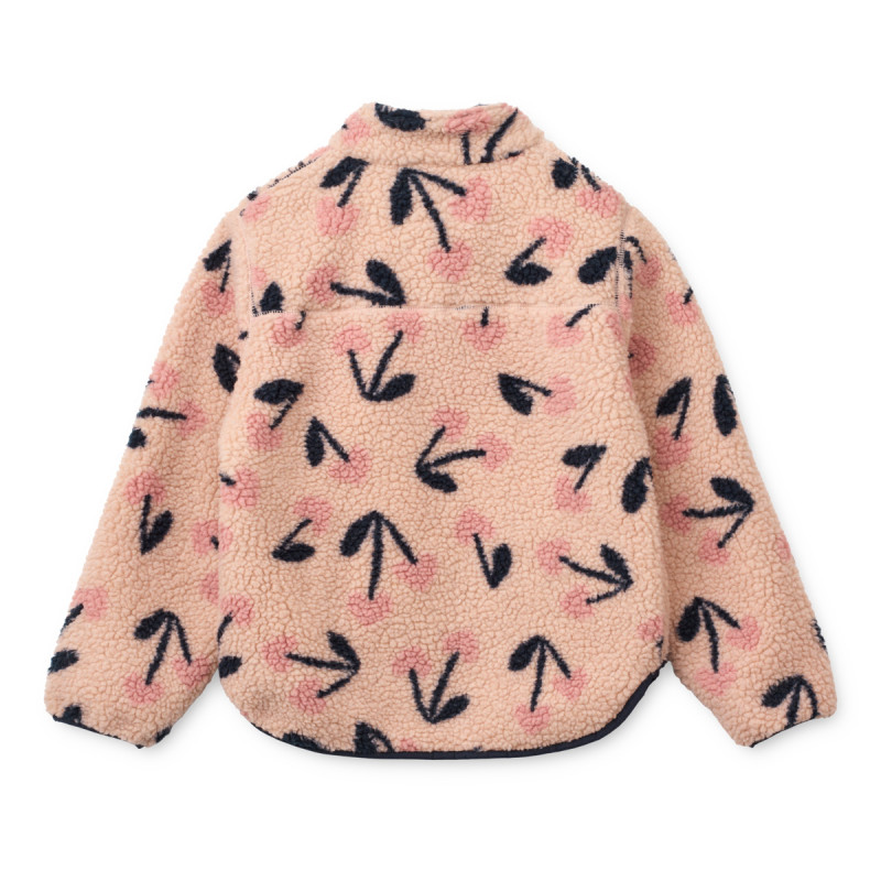 LIEWOOD Kinder Fleecejacke Nolan Mega Cherry heart / Rosey