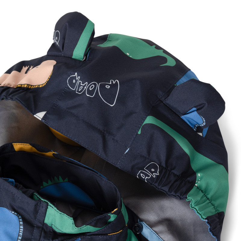 LIEWOOD Regenbekleidungsset Manu Dino roar / Classic navy