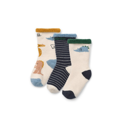 LIEWOOD ELOY Babysocken 3 Paar Dino multi mix