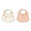 LIEWOOD Silikonlätzchen Ember Wild child / Rosey 2 Stück
