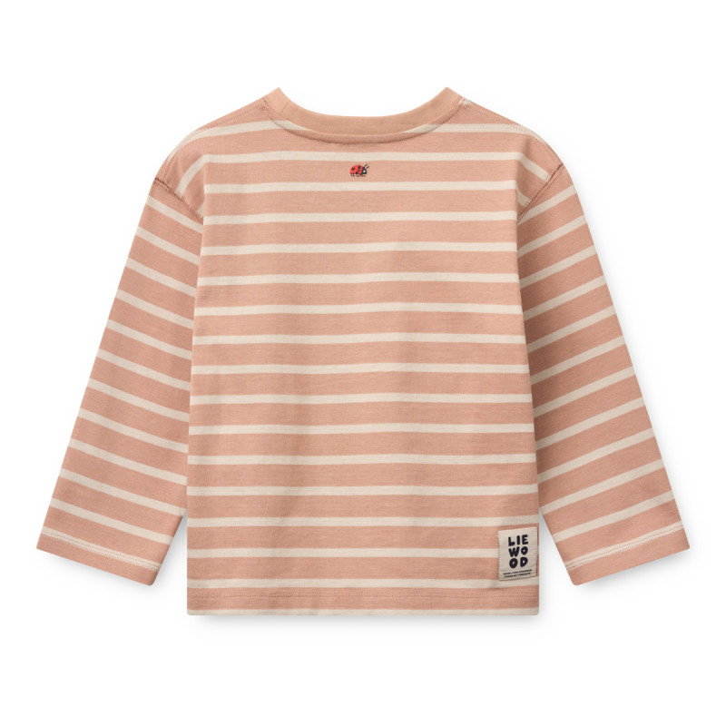 LIEWOOD TYLER gestreiftes Langarmshirt Pale Tuscany / Sandy Stripe