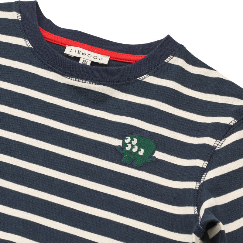 LIEWOOD TYLER gestreiftes Langarmshirt Classic Navy / creme de la creme