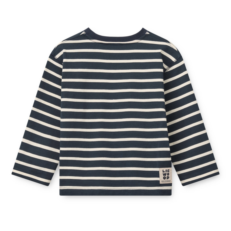 LIEWOOD TYLER gestreiftes Langarmshirt Classic Navy / creme de la creme