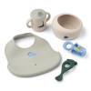 LIEWOOD Baby-Essset Mileah Dino Roar / Dove blue