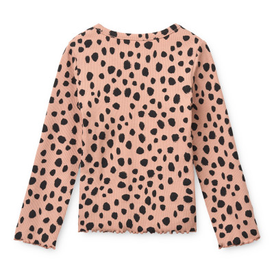 LIEWOOD NIEVE geripptes Langarmshirt Leo Spot / Pale tuscany