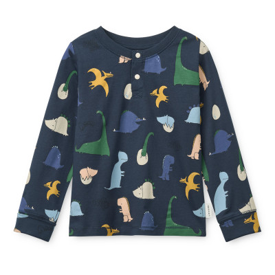 LIEWOOD WILHELM mitwachsender Pyjama Dino roar / Classic navy