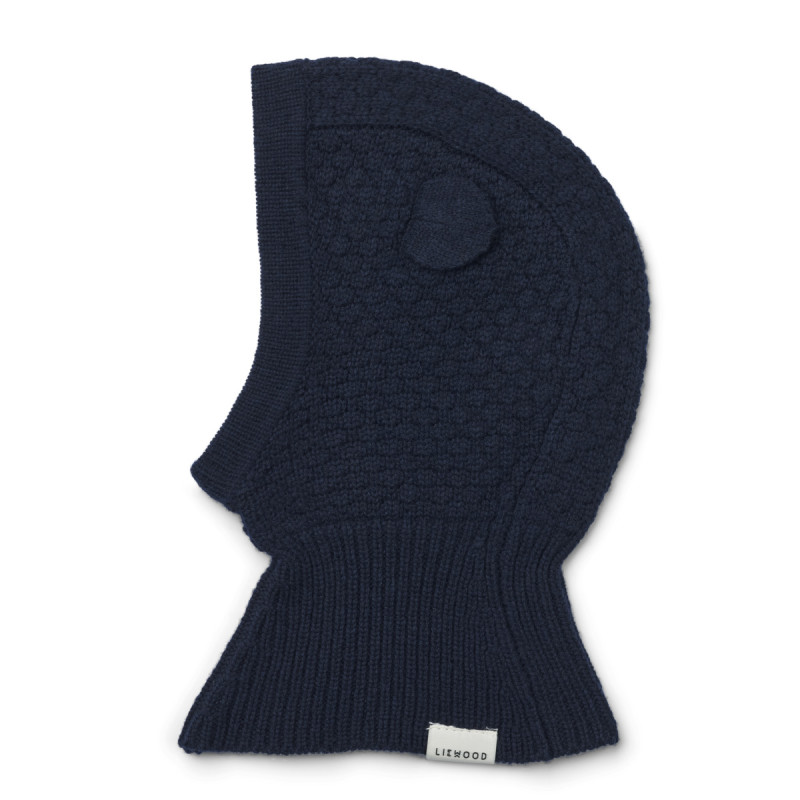 LIEWOOD OGGY Kinder-Schlupfmütze aus Wolle Classic Navy