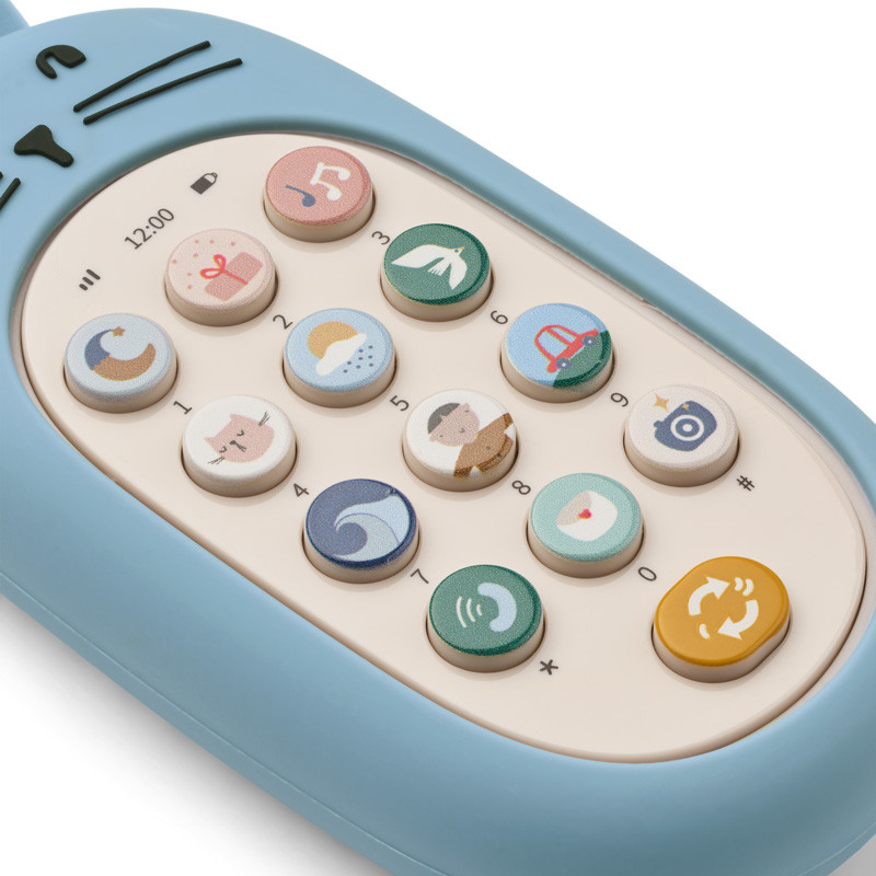 LIEWOOD FIDI Kindertelefon mit Geräuschen Beach blue