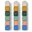 LIEWOOD VEDA Silikonbausteine 18er-Set Beach Blue Multi mix