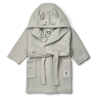 LIEWOOD MINIK Kinder-Fleecebademantel Dove blue