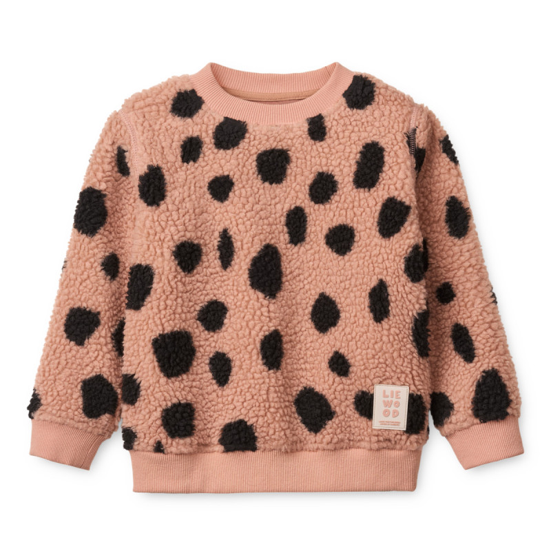 LIEWOOD RIDLEY Kinder-Fleecepullover Mega leo spot
