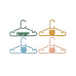 LIEWOOD FALTON Kinderkleiderbügel 8er-Set Yuzu multi mix