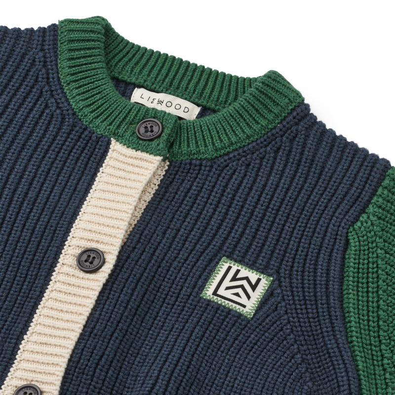 LIEWOOD THEA Baumwoll-Strickjacke Classic navy multi mix