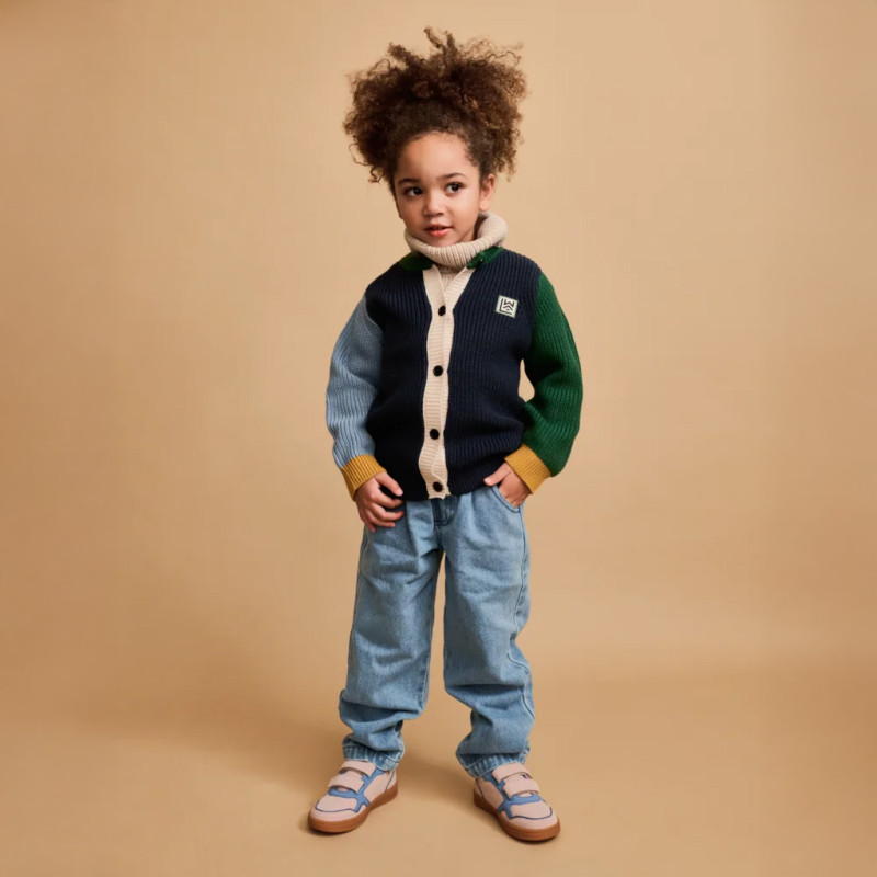 LIEWOOD THEA Baumwoll-Strickjacke Classic navy multi mix