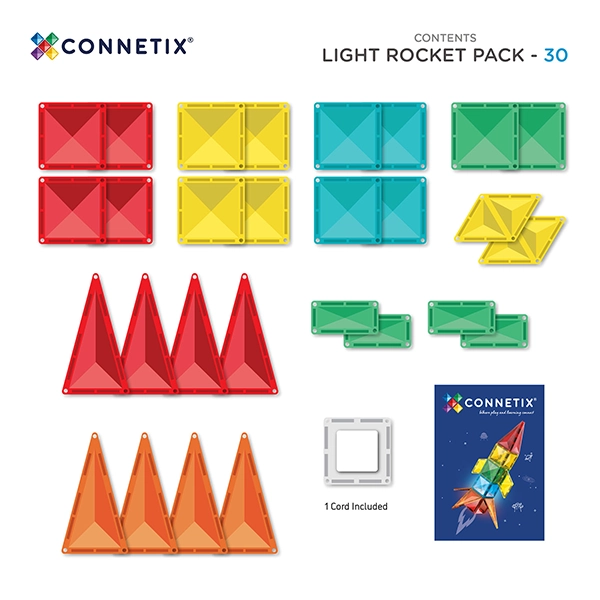 Magnetbausteine CONNETIX® Light Rocket Pack 30 Stck. Magnetbausteine CONNETIX® Light Rocket Pack 30 Stck.