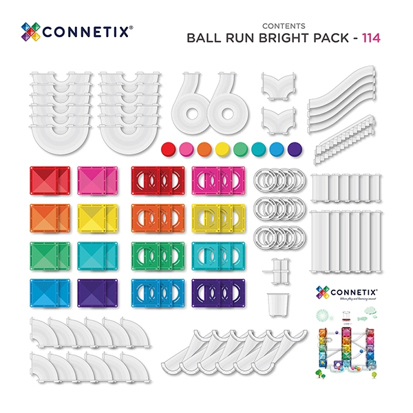 Magnetbausteine CONNETIX® Ball Run Bright Pack 114 Stck. Magnetbausteine CONNETIX® Ball Run Bright Pack 114 Stck.