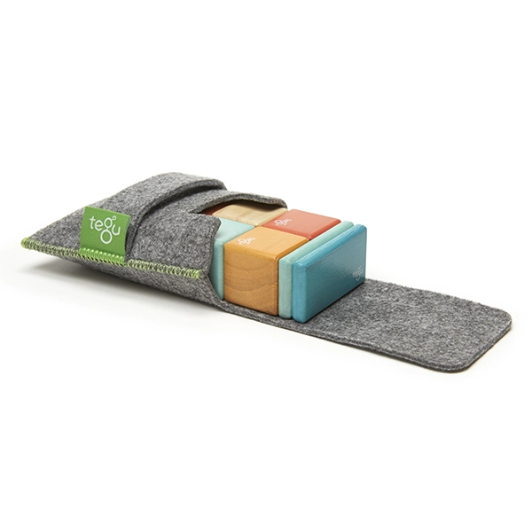 Magnetbausteine Tegu Travel Set Sunset 8 Stk. im Etui