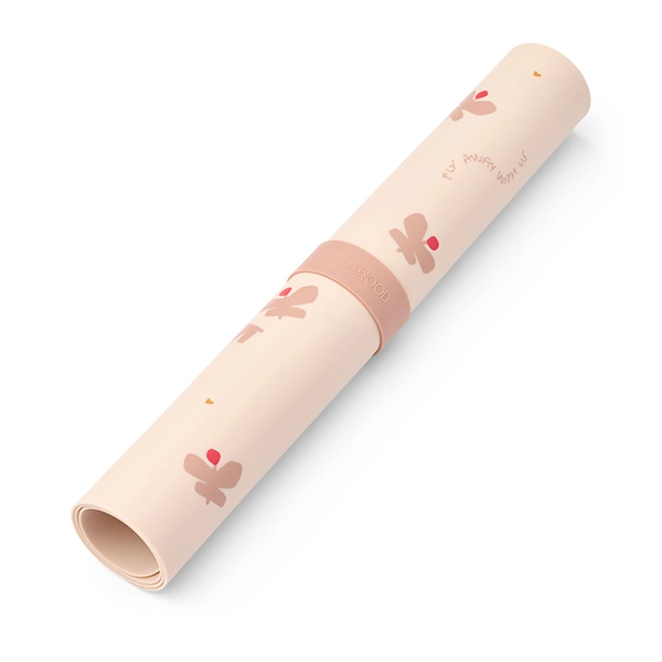 LIEWOOD Silikon-Tischset Jude Butterfly / Apple blossom LIEWOOD Silikon-Tischset Jude Butterfly / Apple blossom