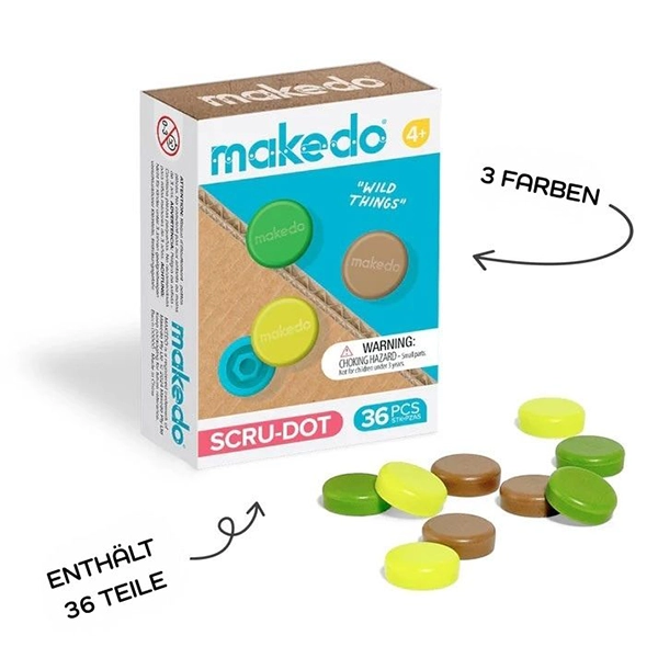 Makedo Abdeckkappen für Schrauben