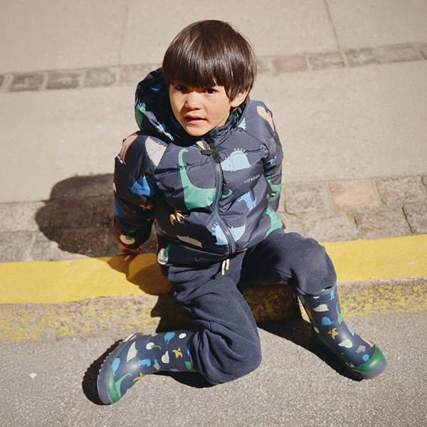 LIEWOOD Kinder Thermo-Gummistiefel Mason Dino roar / Classic navy LIEWOOD Kinder Thermo-Gummistiefel Mason Dino roar / Classic navy