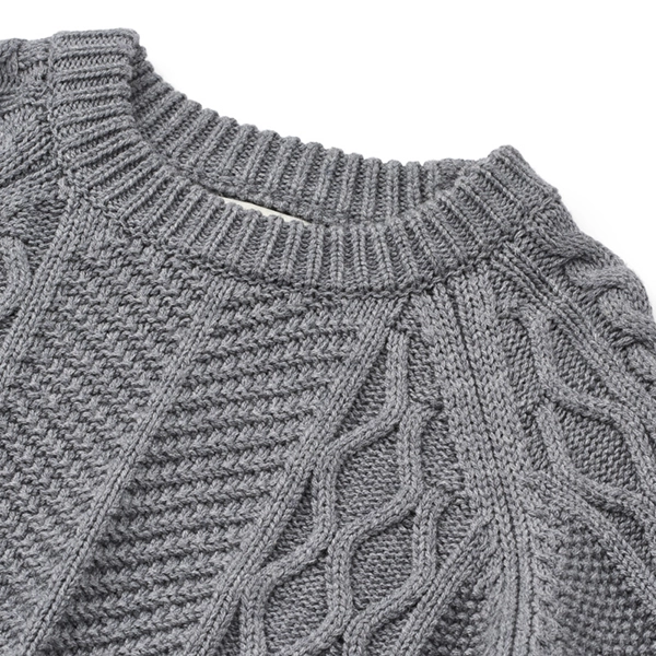 LIEWOOD ARI Kinderpullover aus Baumwolle Grey melange