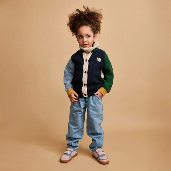 LIEWOOD THEA Baumwoll-Strickjacke Classic navy multi mix LIEWOOD THEA Baumwoll-Strickjacke Classic navy multi mix